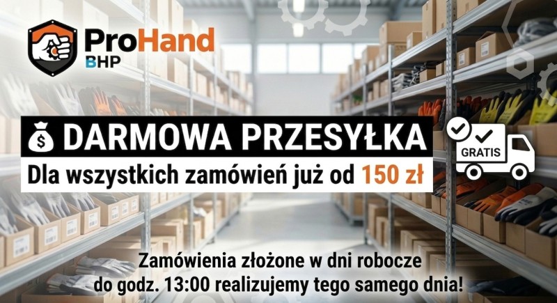 Darmowa wysyłka od 150 zł